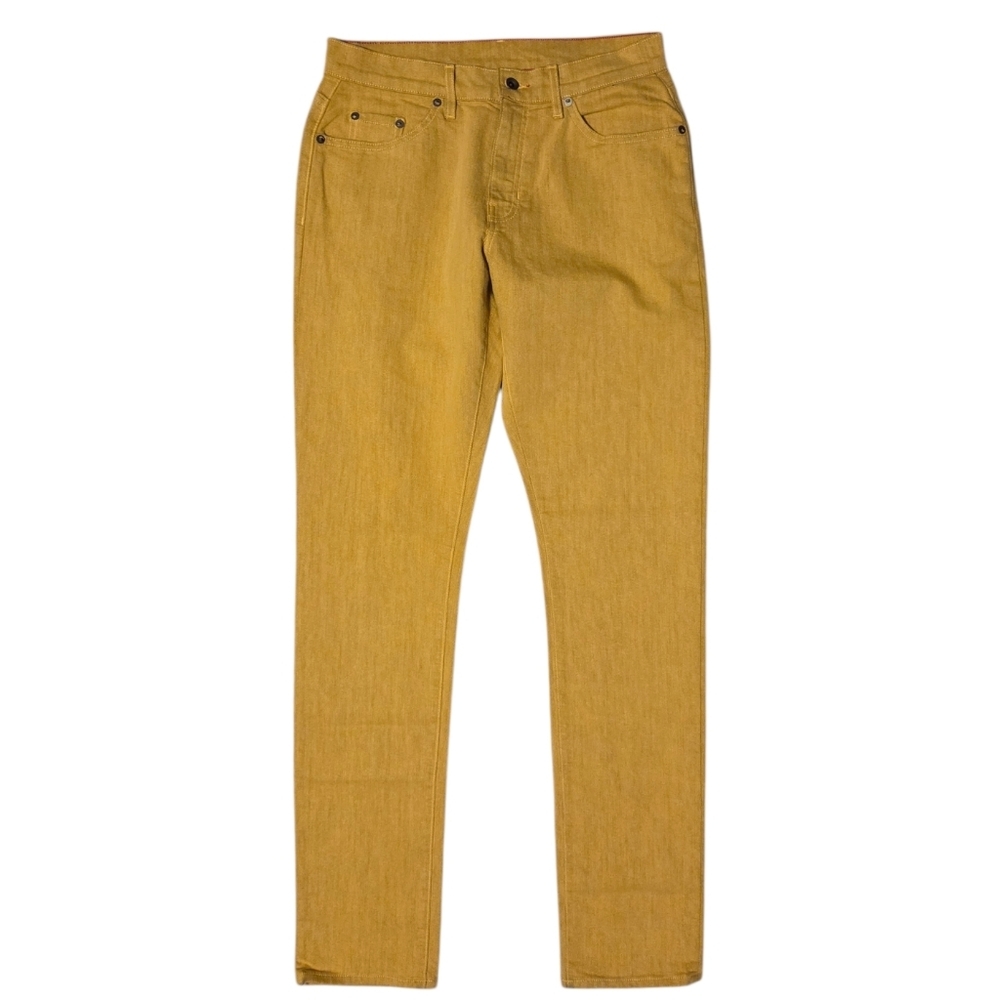 Raleigh Workshop Men's Alexander 29 X 34 Gold Yellow Jeans Handcrafted‎ In Usa